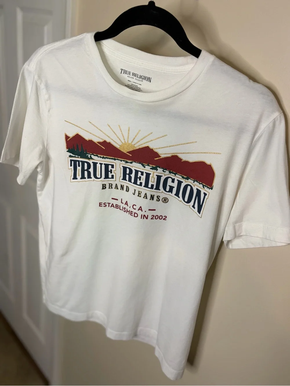 True Religion White Short-Sleeve Tee #1313
